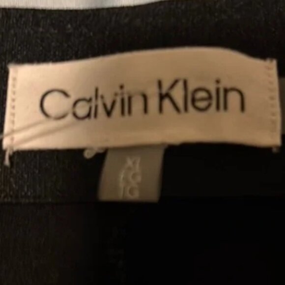 Calvin Klein Black wide-leg Trouser Pants, loose fit elegant XL🆕 📦⌚🏃🏻💨⚡🚚 - Picture 7 of 10